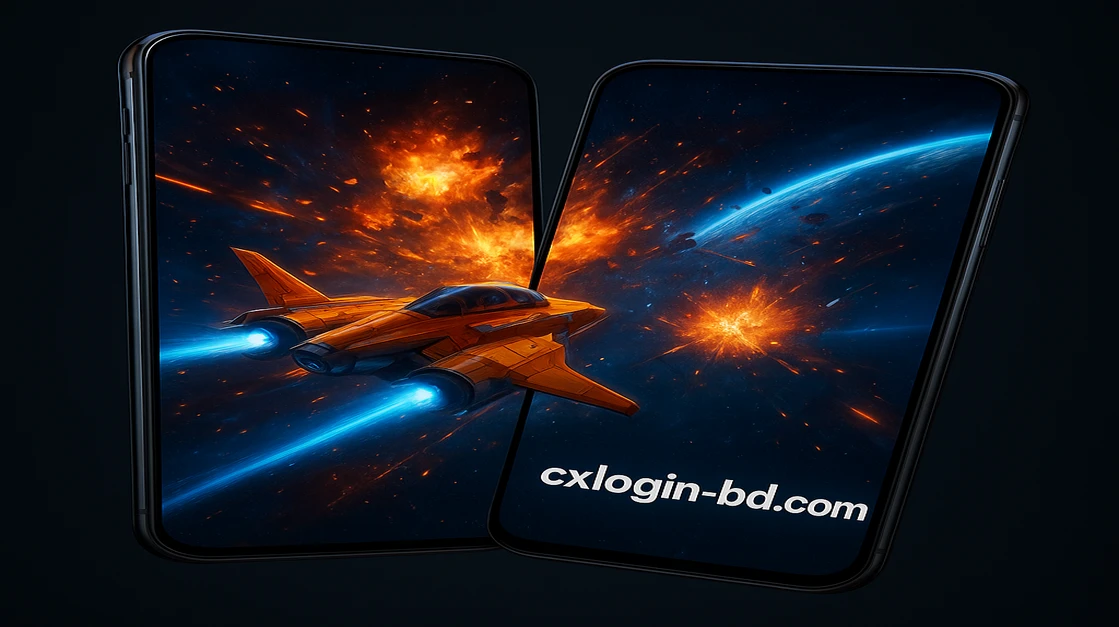cx login প্ল্যাটফর্মে ট্যাবলেট স্ক্রিন থেকে জ্বলন্ত লাল বিমান বেরিয়ে আসা বিস্ফোরণমুখর দৃশ্য, চারপাশে অন্যান্য বিমান ও গেম উপাদানগুলো ছড়িয়ে রয়েছে।